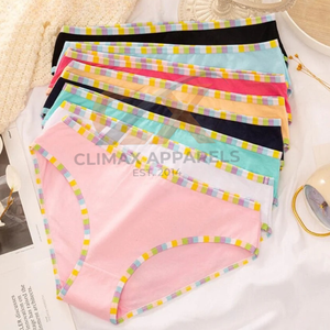 Braguitas Diarias Flexibles Antibacterianas de Algodón 100% Suave y Transpirable de Color Liso Cómodas para Mujer - Product Image 1