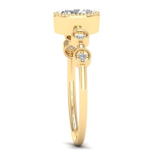 แหวนหมั้นเพชร REYES Luxury 14K ทองคำขาว ประดับเพชร HPHT CVD ผลิตในห้องปฏิบัติการ สำหรับผู้หญิง เครื่องประดับคุณภาพสูงแบบสั่งทำพิเศษ ในราคาขายส่ง - Product Image 3