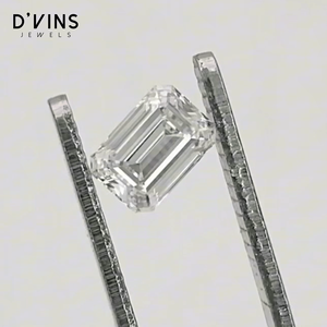 D'vins Jewels Diamant CVD blanc de 0,7 carat, taille émeraude, D VVS2, cultivé en laboratoire, de Surat, en vrac, produit phare - Product Image 2