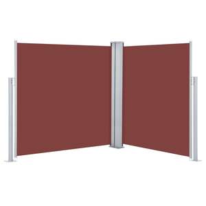 Auvent en polyester marron avec revêtement PU 55,1x236,2 po – Catégorie de produit : Auvent latéral - Product Image 2
