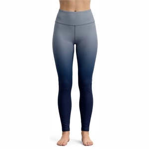 Leggings de Cintura Alta para Mujer, Color Degradado OEM, Tejido Elástico, Estilo para Todas las Temporadas, Transpirables, Deportivos, Cómodos para Yoga - Product Image 1