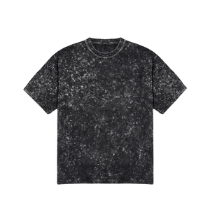 Camiseta Casual de Hombre de Algodón 100% Tejido con Lavado Ácido y Teñido Anudado, Cuello Redondo, Manga Corta, Ajuste Regular, Venta al por Mayor 2026 - Product Image 1
