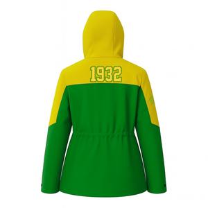 Veste zippée à capuche pour femme, couleur contrastée, légère, décontractée, avec logo personnalisé, vente en gros de vestes pour femmes - Product Image 3