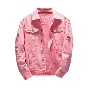 Veste en jean légère et tendance pour homme, respirante et polyvalente pour superposition, avec options de broderie personnalisées sur le devant - Product Image 2