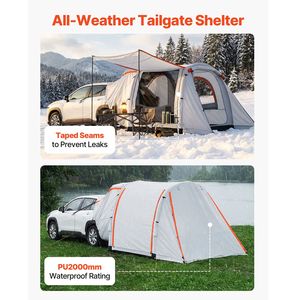 Carpa para SUV de 8 x 6.7 pies para 3 estaciones con toldo, inflable, PU2000mm, impermeable, con puertas ventiladas y ventana de malla para uso en la puerta trasera - Product Image 5