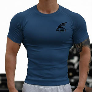 Chemise de compression respirante de haute qualité, design 2024, personnalisez votre propre logo, chemise de compression pour hommes - Product Image 6