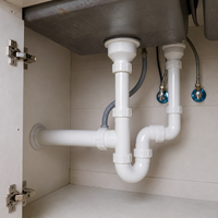 Raccords en plastique rigide durables certifiés ISO CE, compatibles avec les systèmes d'assainissement des bâtiments résidentiels, tuyaux de drainage en PVC-U