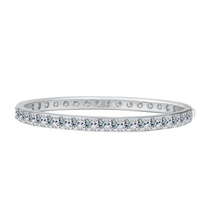 Elegant Moissanite Tennis Bracelet Plated <b>Gold</b> Brilliant Round Shape Diamond Trendy Anniversary Gift for Her - Product Image 2