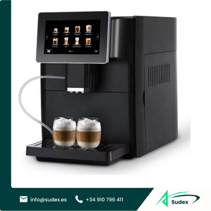 Espumador de Leche Eléctrico Sudex, Totalmente Automático, con Pantalla Táctil TFT HD de 7 Pulgadas, para Cafeterías, Hoteles y Preparación de Espresso - Product Image 1
