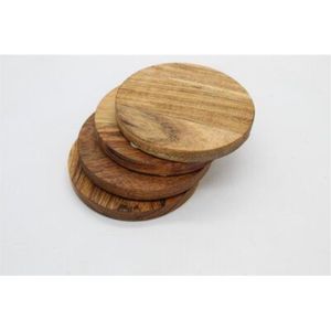 Wholesale Rustic Natural <b>Wood</b> <b>Slices</b> Coasters Tree Bark Edge Round <b>Wood</b> Drink Cup Mat Table Decor Eco Friendly Beverage Coaster - Product Image 4