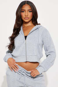Women Front Zip Hoodie Custom Logo Streetwear Fashion Apparel Bulk Order Supplier Wholesale USA Market - Product Image 1