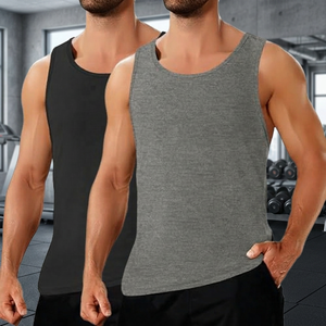 Camiseta sin mangas de algodón personalizada para hombre, chaleco deportivo, suave, transpirable, informal, para gimnasio, OEM, venta al por mayor - Product Image 5