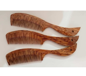 Peigne en bois naturel de qualité supérieure Tradebyd pour le contrôle de la chute des cheveux, l'entretien de la barbe, antistatique, pour usage domestique, artisanat naturel - Product Image 5