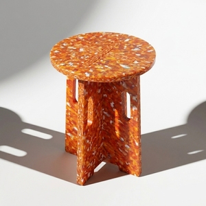 Taburete Otomano Moderno y Contemporáneo, Plegable, Modular, Apilable, Portátil, Hecho de Plástico Reciclado, Sostenible, Duradero y Multifuncional - Product Image 1