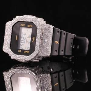 Reloj Unisex Starspire Jewels Premium VVS Moissanite con Incrustaciones de Diamantes, Cinta Plateada de Lujo, Tamaño Personalizable, Mecánico Analógico - Product Image 5