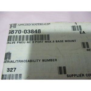 AMAT 3870-03848, Válvula Neumática NC de 3 Puertos M5X.8 Base - Equipo y Piezas de Semiconductores de Confianza de Marca Global - Product Image 1