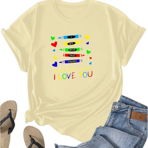 T-shirt en coton d'été Easygoing pour femme Un choix chic et cool pour les réunions de bureau ou le travail à domicile - Product Image 1