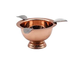 Copper <b>Small</b> Retro Odorless Ashtray with Lid for Cigarettes Outdoor Metal Decorative Ashtray for Patio Outside Home Indoor <b>Table</b> - Product Image 4