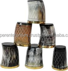 Estilo americano hecho a mano cuerno Natural vidrio tallado a mano beber cuerno taza/vidrio vikingo chupito tazas vasos vaso cuerno taza - Product Image 5