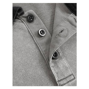 เสื้อโปโลโอเวอร์ไซส์ ผ้าคอตตอนย้อมสีเอซิด แขนสั้น สไตล์สตรีทแวร์สุดเทรนดี้ ใส่สบาย ทรงหลวม ผ้าคอตตอนนุ่ม - Product Image 5