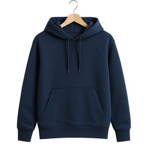 Sweat-shirt à capuche marron pour homme, coupe classique, couleur unie, avec poches, style décontracté, en tissu molletonné French Terry, idéal pour l'automne - Product Image 4