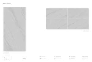 กระเบื้องพอร์ซเลนแกะสลักลายดีไซน์หรูหรา ขนาด 600x1200 มม. คุณภาพพรีเมียม สำหรับตกแต่งห้องนั่งเล่น ห้องน้ำ ห้องครัว และผนัง - Product Image 3