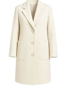 <b>Women's</b> Wool Midi <b>Coat</b> Notched Collar <b>Single</b> <b>Breasted</b> Full Sleeve Solid Color Elegant Outerwear Winter Custom <b>Coats</b> - Product Image 3