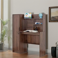 Table d'étude élégante et fonctionnelle avec étagère 76646, design démontable DIY, surface en PU pour chambre à coucher