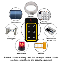 Télécommande universelle multifréquence 8-en-1, télécommande radio pour portail, porte de garage