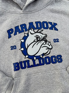 Sudadera con Capucha Personalizada de Algodón Grueso, Estilo Varsity con Gráfico de Bulldog, Unisex, Ropa Urbana, OEM ODM - Product Image 3