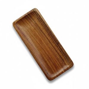 Plateau en acacia avec poignée en corde, plateau en acacia avec poignée en métal, plateau en acacia antidérapant, plateau en acacia imperméable, plateau en acacia résistant aux taches - Product Image 2