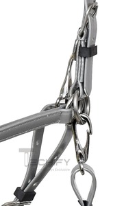 Waterproof PVC Soft English Saddle Horse Tack Set Super Strong Western Style Breast Collar Endurance <b>Halter</b> Bridle Reins - Product Image 6