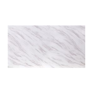 Zander Printed Faux Marble <b>Top</b> Coffee <b>Table</b> with <b>Mirrored</b> Silver Finish - Product Image 3