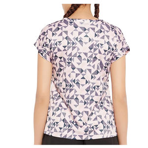 Camiseta Deportiva Holgada para Mujer, 100% Algodón, Secado Rápido, Transpirable, con Tejido de Rizo y Malla, Diseños Personalizados - Product Image 4