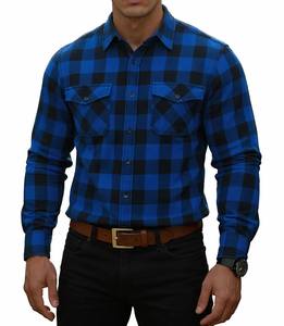 Chemise de protection en flanelle pour moto, grande taille, hiver, robuste, conçue pour le confort, la sécurité et le style en conduite urbaine - Product Image 1