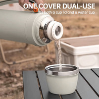Harga Pabrik OEM/ODM Tutup Cangkir Bebas BPA Baja Tahan Karat 304 Dinding Ganda Vakum Terisolasi 1.5L/2L Performa Termal 12-24 Jam