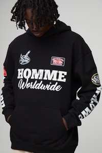 Sweat à capuche personnalisé pour homme avec impression graphique DTF, pull-over OEM streetwear, sweat-shirt à capuche décontracté à manches longues pour homme - Product Image 3