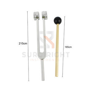 Ensemble de diapasons médicaux de qualité supérieure, 3 pièces, 128 Hz, en alliage, avec marteau en caoutchouc et porte-aiguille, personnalisé par Blush Surgical - Product Image 6