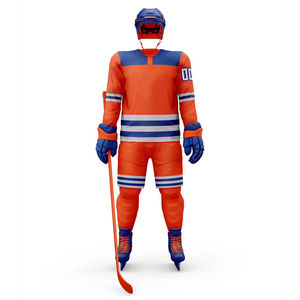Ensemble d'uniformes de hockey sur glace unisexe en polyester respirant 2026, personnalisable avec logo et sublimation, avec marque privée - Product Image 5