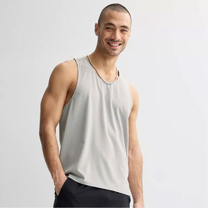 Débardeur de sport tendance pour homme, séchage rapide, en maille polyester respirante, personnalisable avec logo, pour fitness, sans manches - Product Image 4