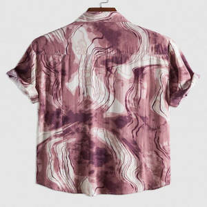 NOVEDAD DE VERANO 2024, camiseta informal de manga corta con cuello Polo para hombre, estampado de algodón transpirable, estampado de Color puro sólido, Moda de Primavera - Product Image 2