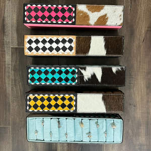 Venta al por mayor, bandeja de exhibición de anillos a cuadros con herramientas manuales para almacenamiento de joyas y escaparate, soporte organizador de múltiples ranuras para anillos y pendientes - Product Image 5