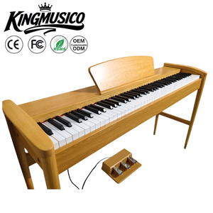 Piano numérique KINGMUSICO 88 touches à mécanisme marteau lourd, support en bois massif, <span class=keywords><strong>MIDI</strong></span> <span class=keywords><strong>USB</strong></span> <span class=keywords><strong>Bluetooth</strong></span> - Product Image 3