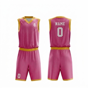 OEM ODM Basketball Uniform Set Jersey Shorts V Neck Mesh Breathable Custom Wholesale Manufacturer - Product Image 1
