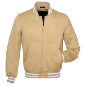 Blouson bomber en satin pour homme, en toile, col rabattu, style décontracté, pour l'automne, coupe classique, couleur unie, fermeture boutonnée - Product Image 1