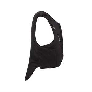 Equestrian Horse Riding Body <b>Protector</b> Safety Vest Quick Release Buckle Shoulder Snap Velcro Adjust White Piping Black - Product Image 6