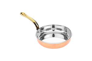 Sartén Decorativa de Cobre Martillado con Mango de Latón, Sartén Hecha a Mano para Cocinar, Freír y Decoración del Hogar, Cocina y Hotel - Product Image 6