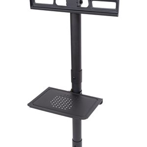 Support TV mobile réglable en hauteur pour téléviseurs LED/LCD/OLED de 23 à 60 pouces, étagère multimédia, support de sol pour téléviseur - Product Image 3
