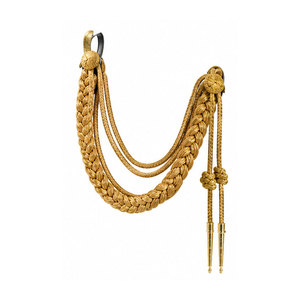 Aiguillettes élégantes avec cordons d'épaule, couleurs personnalisées et détails décoratifs pour vêtements formels et professionnels - Product Image 1