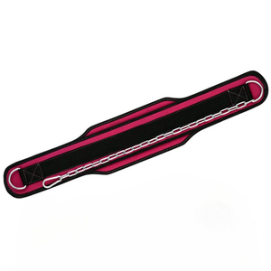 Cinturón de Soporte Lumbar Ajustable Rosa y Negro para Levantamiento de Pesas y Entrenamiento de Fuerza, Cierre de Gancho y Bucle, Protector de Palma Unisex - Product Image 3